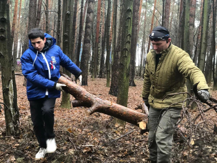 Проект «Чистая страна»: благоустройство лыжной трассы